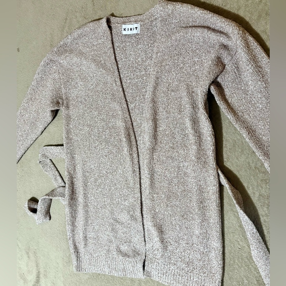 KKIT Tan Women's Cardigan Sweater